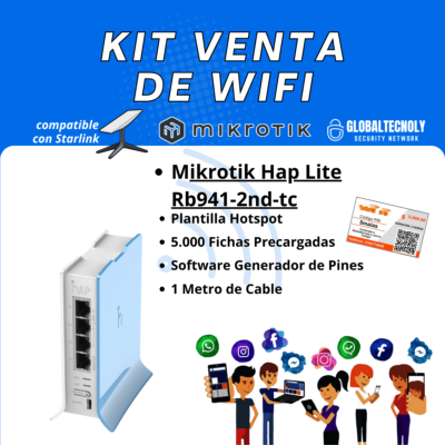 Vende Internet Por Fichas/Tickets con Mikrotik Hap Lite