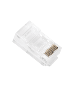 Paquete de 100 Conectores Modulares RJ45 Cat5e sin Blindaje, Chapados en Oro de 30 Micras para Máxima Durabilidad 7 Globaltecnoly 21c