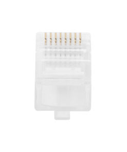 Paquete de 100 Conectores Modulares RJ45 Cat5e sin Blindaje, Chapados en Oro de 30 Micras para Máxima Durabilidad 9 Globaltecnoly 21e