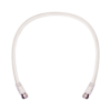 Jumper Coaxial con Cable Tipo RG-6, Color Blanco de 60.96 centímetros y Conectores F Macho en Ambos Extremos 8 Globaltecnoly 950602 l