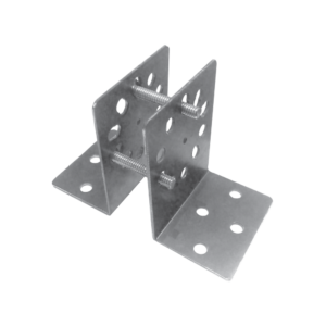 Alternative view of Base Multiposicion para postes de paso o esquina en cercos electricos 100% Acero galvanizado