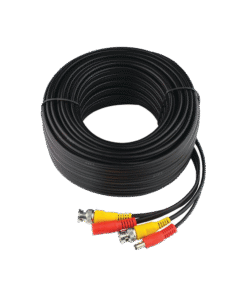 Cable Coaxial armado con conector BNC y Alimentación, longitud de 40m, Optimizado