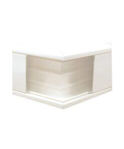 Esquinero exterior color blanco de PVC auto extinguible, para canaleta TEK100 (5576-10100)