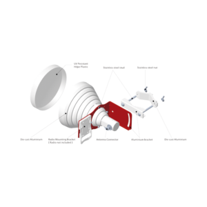 Alternative view of Antena Sectorial Simétrica de 30°, 19 dBi, frecuencia 4.9-6.5 GHz