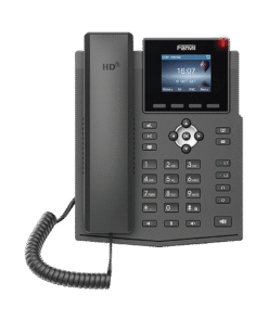 Teléfono IP empresarial, 4 líneas SIP con pantalla LCD a color, PoE