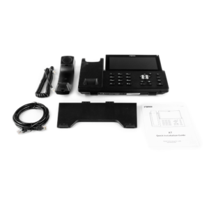 Alternative view of Teléfono IP empresarial para 20 líneas SIP, pantalla táctil, Bluetooth integrado para diadema