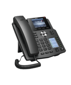 Teléfono IP empresarial para 4 líneas SIP con 2 pantallas LCD