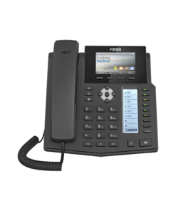 Teléfono IP empresarial para 16 líneas SIP con 2 pantallas LCD a Color