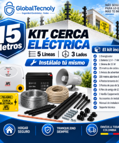 Kit Cerca Eléctrica Perimetral (hasta 15 Metros x 5 Líneas) (instálalo Tú Mismo)