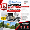Globaltecnoly kit cerca electrica 15 metros 5 lineas
