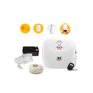 Kit Cerca Electrica: Energizador Jfl Ecr18i Plus para 5.000 mts + Sirena + Batería+cable Aislado