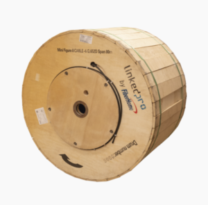 Carrete de 4 km de Fibra Óptica Monomodo de 6 Hilos, Exterior, Span 80, Loose Tube