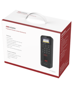 Kit de Control de Acceso TODO INCLUIDO con Lector de Huellas y Tarjetas compatible con App HIKConnect / Incluye Electroimán Botón de Salida y Montajes Z y L para imán (DS-K1T804) 6 Globaltecnoly DSKAS261 AAC FRENTE l