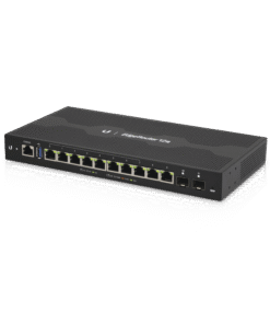 Alternative view of EdgeRouter 12 PoE pasivo 24 V, con 10 puertos 10/100/1000 Mbps + 2 puertos SFP, con funciones avanzadas de ruteo