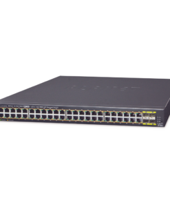 Switch Administrable de 48-Puertos 10/100/1000T 802.3at PoE + 4-Puertos 100/1000BASE-X SFP / 440W