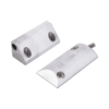 Contacto Magnético para Piso, Salida Dual NC/NA, GAP 75mm, Cubierta de Aluminio con 55cm de Cable Blindado