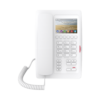 (H5 Color Blanco)Teléfono para Hotelería, profesional de gama alta con pantalla LCD de 3.5 pulgadas a color, 6 teclas programables para servicio rápido (Hotline) PoE