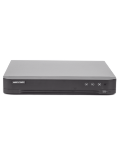 (Reconocimiento de Rostros / ACUSENSE) DVR 4 Megapixel / 16 Canales TURBOHD + 8 Canales IP / 1 Bahía de Disco Duro / 1 Canal de Audio / Audio por Coaxitron 6 Globaltecnoly IDS7216HQHIM1 FA FRENTE l