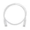 Cable de Parcheo Slim UTP Cat6 - 1 metro, Blanco, Diámetro Reducido (28 AWG)