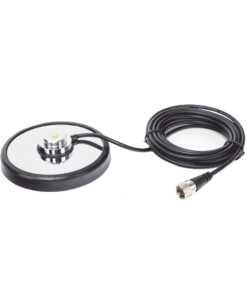 Montaje magnetico para antenas de 3/4" (Nmo), 5 m de cable RG-58A/U, conector UHF (PL-259) macho, diámetro de 5"