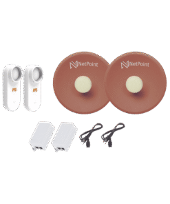 Kit de 2 radios C5X con antenas NPPROS2PACK (27 dBi), rango de frecuencia extendida (4.9 a 6.4 GHz), incluye inyector POE y cable de alimentación