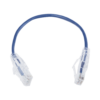 Cable de Parcheo Slim UTP Cat6 - 20 cm Azul Diámetro Reducido (28 AWG)