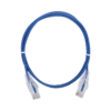 Cable de Parcheo Slim UTP Cat6 - 1 metro, Azul, Diámetro Reducido (28 AWG)