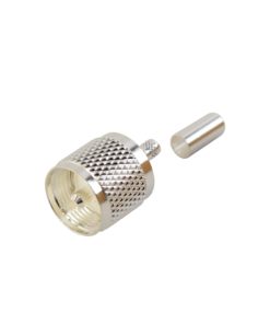 Conector UHF Macho (PL-259) de anillo plegable para cables RG-58/U, RG-142/U.