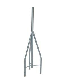 Tramo de remate / copete, tubo industrial 1 1/4" con tubo central 1 7/8", galvanizado por electrólisis