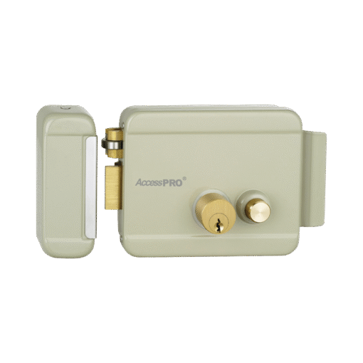 Cerradura Eléctrica con Botón de Salida, Incluye Llave, Exterior, Izquierda 1 Cerradura Eléctrica con Botón de Salida, Incluye Llave, Exterior, Izquierda