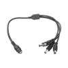 Cable con Conector Jack Hembra de 3.5 mm con 4 Salidas de Jack Macho (Divisor de energía), TIPO PULPO, 4 Conectores Macho, 1 Conector Hembra, Jack de 3.5mm