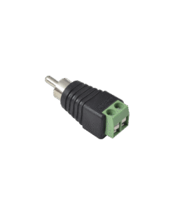 Adaptador RCA Macho Tipo Jack Polarizado, Terminales Tipo Tornillo, Polarizado (+/-), para Video y Audio en sistemas de CCTV a 2 Hilos 5 Globaltecnoly JRR591 AD 2 l