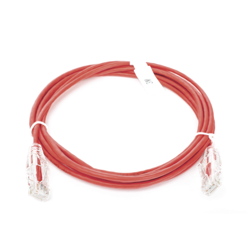 Cable de Parcheo Slim UTP Cat6 - 3 m Rojo Diámetro Reducido (28 AWG) 2 Cable de Parcheo Slim UTP Cat6 - 3 m Rojo Diámetro Reducido (28 AWG) - Imagen 2