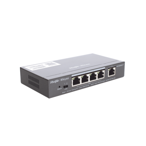 Switch Administrable PoE con 5 puertos Gigabit, 4 PoE 802.3af/at, gestión gratuita desde la nube, 54w 2 Switch Administrable PoE con 5 puertos Gigabit, 4 PoE 802.3af/at, gestión gratuita desde la nube, 54w - Imagen 2