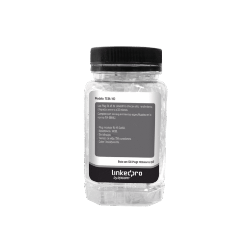 Bote con 100 Piezas de Plug Modular RJ45 Cat6A chapado de oro a 30 micras para durabilidad extrema 5 Bote con 100 Piezas de Plug Modular RJ45 Cat6A chapado de oro a 30 micras para durabilidad extrema - Imagen 5