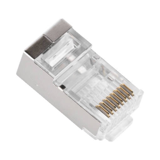 Bote con 100 Piezas de Plug Modular RJ45 Cat6A chapado de oro a 30 micras para durabilidad extrema 3 Bote con 100 Piezas de Plug Modular RJ45 Cat6A chapado de oro a 30 micras para durabilidad extrema - Imagen 3