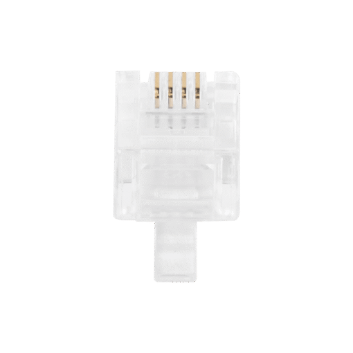 Bote con 100 piezas de plug modular tipo RJ11 de 4 contactos chapado de oro a 50 micras 5 Bote con 100 piezas de plug modular tipo RJ11 de 4 contactos chapado de oro a 50 micras - Imagen 5