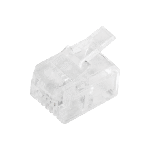 Bote con 100 piezas de plug modular tipo RJ11 de 4 contactos chapado de oro a 50 micras 3 Bote con 100 piezas de plug modular tipo RJ11 de 4 contactos chapado de oro a 50 micras - Imagen 3