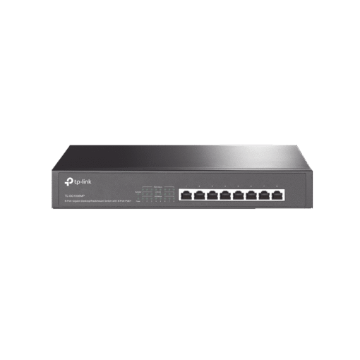 Switch Gigabit PoE+ no administrable de 8 puertos 10/100/1000 Mbps y 8 puertos PoE para escritorio 1 Switch Gigabit PoE+ no administrable de 8 puertos 10/100/1000 Mbps y 8 puertos PoE para escritorio