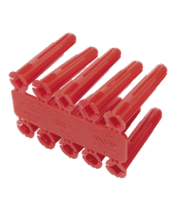 Alternative view of Taquete de 1/4  plástico paquete de 100 piezas para fijar objetos con tornillo en muros y techos de concreto o superficies sólidas, compatible con tornillo TH10X de 10 x 1 1/2  (1103-03100)