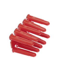 Taquete de 1/4 plástico paquete de 100 piezas para fijar objetos con tornillo en muros y techos de concreto o superficies sólidas, compatible con tornillo TH10X de 10 x 1 1/2 (1103-03100) 6 Globaltecnoly TP2X AD 3 l