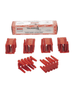 Taquete de 1/4 plástico paquete de 100 piezas para fijar objetos con tornillo en muros y techos de concreto o superficies sólidas, compatible con tornillo TH10X de 10 x 1 1/2 (1103-03100) 7 Globaltecnoly TP2X AD 4 l