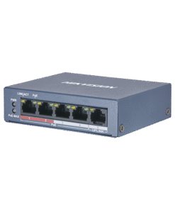 Switch PoE+ / No Administrable / 4 Puertos 10/100 Mbps PoE+ (hasta 250 m) + 1 Puerto 10/100 Mbps Uplink / 35W