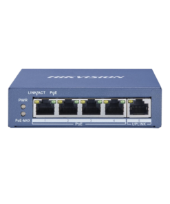 Switch Gigabit PoE+ / No Administrable / 4 Puertos 10/100/1000 Mbps PoE+ / 1 Puerto 10/100/1000 Mbps Uplink / 35 W