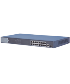 Switch PoE+ / 16 Puertos Gigabit 802.3 af/at (30 W) / 1 Puerto Gigabit Uplink / 1 Puertos SFP