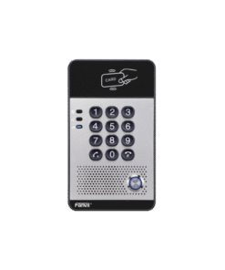 Audio Portero IP con 2 líneas SIP, relevador integrado, teclado numérico y lectora de tarjetas RFID para control de acceso, PoE 12 Globaltecnoly I20S FRENTE l