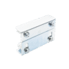 Placa Guía Superior de Doble Regulación para Cancelas Corredizas (255-220) - Ajustable de 35 a 62 mm con 4 Rodillos de 30 mm, Acabado Galvanizado