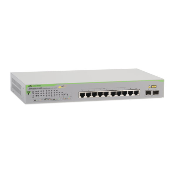 Switch PoE+ Gigabit WebSmart | 10 Puertos 10/100/1000 Mbps (2 Combo) + 2 SFP | 75W