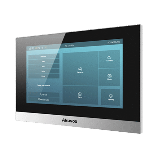 Monitor interior IP Android WiFi PoE de 7" con pantalla táctil y 8 entradas de alarma para sensores cableados, compatible con videoporteros IP Akuvox 3 Monitor interior IP Android WiFi PoE de 7" con pantalla táctil y 8 entradas de alarma para sensores cableados, compatible con videoporteros IP Akuvox - Imagen 3