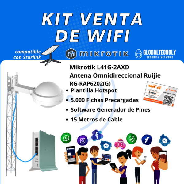 Vende Internet por Fichas/Tickets con RUIJIE RG-RAP6202(G) y MIKROTIK L41G-2AXD